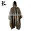 Green Camo Poncho Birds