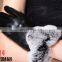 Hot sale ladies rex rabbit fur real leather gloves winter warm