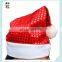 Cheap Colors Father Christmas Party Sequin Santa Hats HPC-1040