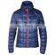 navy blue waterproof shell down jacket for woman cold weather