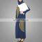 Islamic loose dress malaysia Indonesia bat sleeve long dress knitting navy blue dubai kaftan abaya muslim women maxi dress
