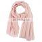 100% Mercerized Wool Twill Weave Plain Color Shawl Worsted Wool Autumn Winter Ladies Warm Scarf