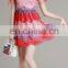 T-D069 Summer New Arrival Casual Trend Lace Contrast Color Women Dress