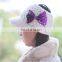 2017popular wholesale hand crochet headband twist knit ladies pontytail messy bun beanie