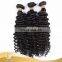 Hot sale natural color hair bundle braids on weft micro Brazilian hair deep wave