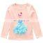 Girl's foreign style three dimensional Princess cartoon Cotton Long Sleeve T-Shirt children's spring and autumn children's