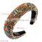 New Fashion Colorful Diamond Headband Women US Style Girls Padded Hairband Factory Direct Hair Band Wholesale