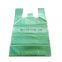 Pla&pbat compostable t-shirt carry fruit bag bio shopping bag