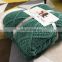 Scandinavian style thick chenille lambskin classic twist double knit thread blanket