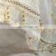 Wholesale decoration beautiful colored thread embroidery cotton voile window screen white sheer curtain fabric for livingroom