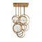 Modern home decorative lighting glass chandelier ceiling lamps for livingroom