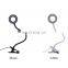 USB powered Brightness adjustable Eye protection Learn Clip black table lamp