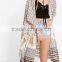 Bright Tropic Print Women Kimono