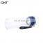 Portable business double wall insulated glass drinking bottle with lift ring