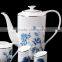 Bone china 15pcs tea set with geometric figure