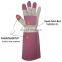 HANDLANDY ladies leather gardening gloves garden digging gloves with claws thorn proof gardening gloves