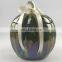 Halloween ceramic pumpkin shape cookie candy jar with lid
