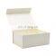 Luxury A5 deep elegant ivory color custom printing magnetic gift boxes wholesale