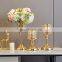 Fancy Wedding Decorative Candlesticks Luxury Candle Holder Gold Stand Metal Table Nordic Modern Home Decoration Plating Minjie