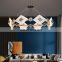 Long Term Use Luxury Decoration Living Room Bedroom Iron Acrylic Gold Indoor LED Modern Pendant Light
