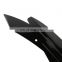 AOSU 2pcs Universal Gloss Black Car Rear Bumper Lip Spoiler Canards Fins Anti-crash Diffuser Lip Wrap Angle Splitter