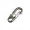 Wholesale Stainless Steel 304/316 Carabiner Quick Released Eye Split Keychain Snap Clip Hook 35MM Dog Leashes Bag Carabiner