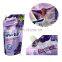 custom refillable squeeze barrier leak proof flexible packaging fabric softener pouches spout for laundry detergent liquid bag