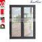 Superhosue sound proof double glass casement door aluminium alloy profile double sash doors from China