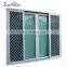 Waterproof triple glass soundproof windows aluminium frame frame glass sliding doors with fly screen