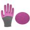 13Gauge Polyester Liner Wave Crinkle Latex Half Coated Gloves Latex 3/4 Coated Working Gloves Rubber Coated Gloves