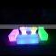 Party Rental Outdoor Led Cube Hookah Lounge Rotomolding PE Plastic Illuminated Led Cube Bar Chair Seat Lighting Chairs