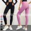 Anti-Rolling Double Side Pockets Sports Leggings Custom Gym Fitness Legging High Waist Butt Lifting Pants Women Yoga Leggings