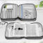 Bible Cover Portable Gray Canvas Bible Case Jesus Fish Design Soft Cover Bible Holder