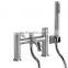 Bath Filler Tap Modern Chrome Plated Brass with Shower Attachment Bathroom