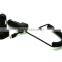 Car charger with 3 outputs total 5.8A inbuilt spring wire cable