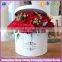 luxury white roses holder make of paper cardboard