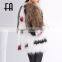 Factory Wholesale Price Fashion Raccoon Fur Knitted Jacket