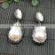 LFD-001P ~ Druzy Pearl Pave Rhinestone Charms Pendants For Necklace Jewelry Finding