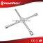 Folding cross wrench