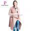 2015 Autumn and Winter Seven Points Women Coats With Belt Medium Length Cashmere Overcoat