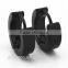 New 2016 Tide Men Black Hoop Hinge Stainless Steel Earrings Piercing Jewelry Wholesale