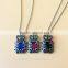 Link Chain Collar Punk Gothic 316L Stainless Steel The Palace Crown Agate Pendant Necklace