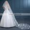 Long wedding birdage belly dance trim wedding veil