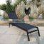 popular aluminium sun lounger with wheel