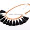 NEW ARRIVAL 2016 women black bar tassel choker necklace/