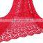 indian lace embroidery fabric high quality polyester chemical lace for bridal wedding dress