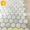 China white marble stone mosaic White diamante tiles with good price