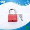 2016 AJF New arrived 40mm high quality electrophoresis red color square love lock with key nice on bridge