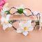 Handmade rose flowers beach head wreath for wedding bridal headdress Hair Accessory headband flower