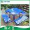 Colorful Perforated Outdoor Metal Table And Chairs Steel Outdoor Metal Picnic Table